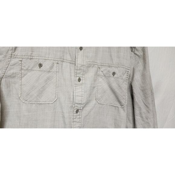I JEANS by BUFFALO GRAY BUTTON DOWN LONG SLEEVE MEN'S SHIRT SIZE XXL - Picture 5 of 9